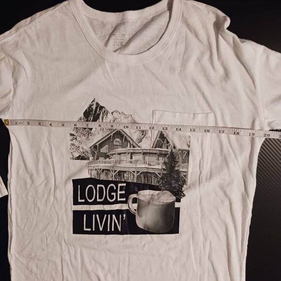 NEW Offline by Aerie Cotton Crew Neck Oversized‎ Off-White Graphic T-shirt XS - Picture 5 of 10